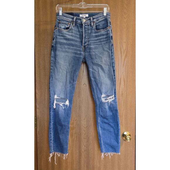 RE/DONE 90s High Rise Ankle Crop Jean - Picture 2 of 14
